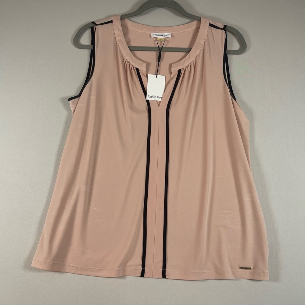 Calvin Klein Soft Pink Sleeveless Blouse